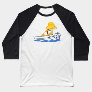 Nautical Preppy Golden Retriever Aboard The Salty Dog Baseball T-Shirt